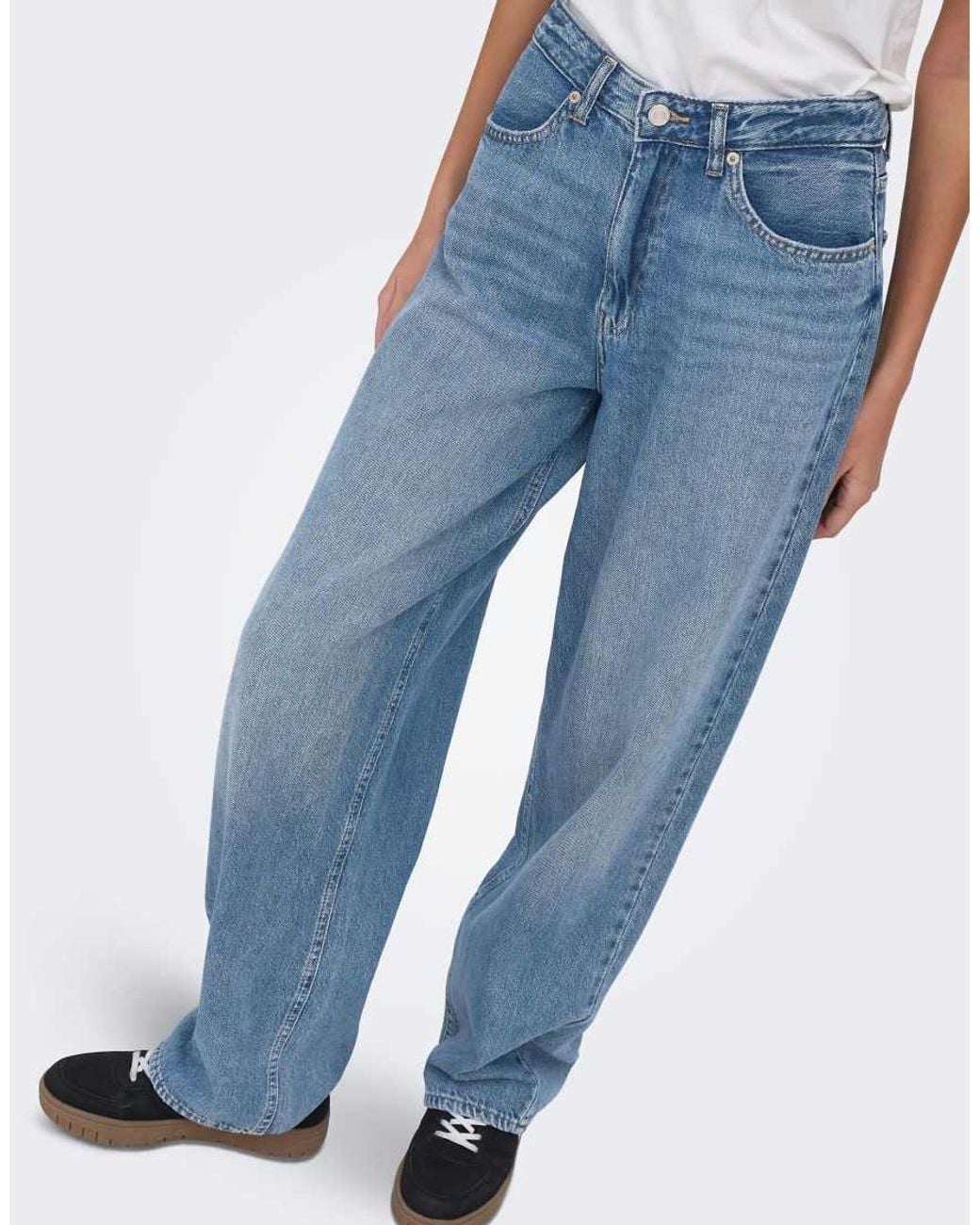 ONLY Blue Straight Fit Jeans