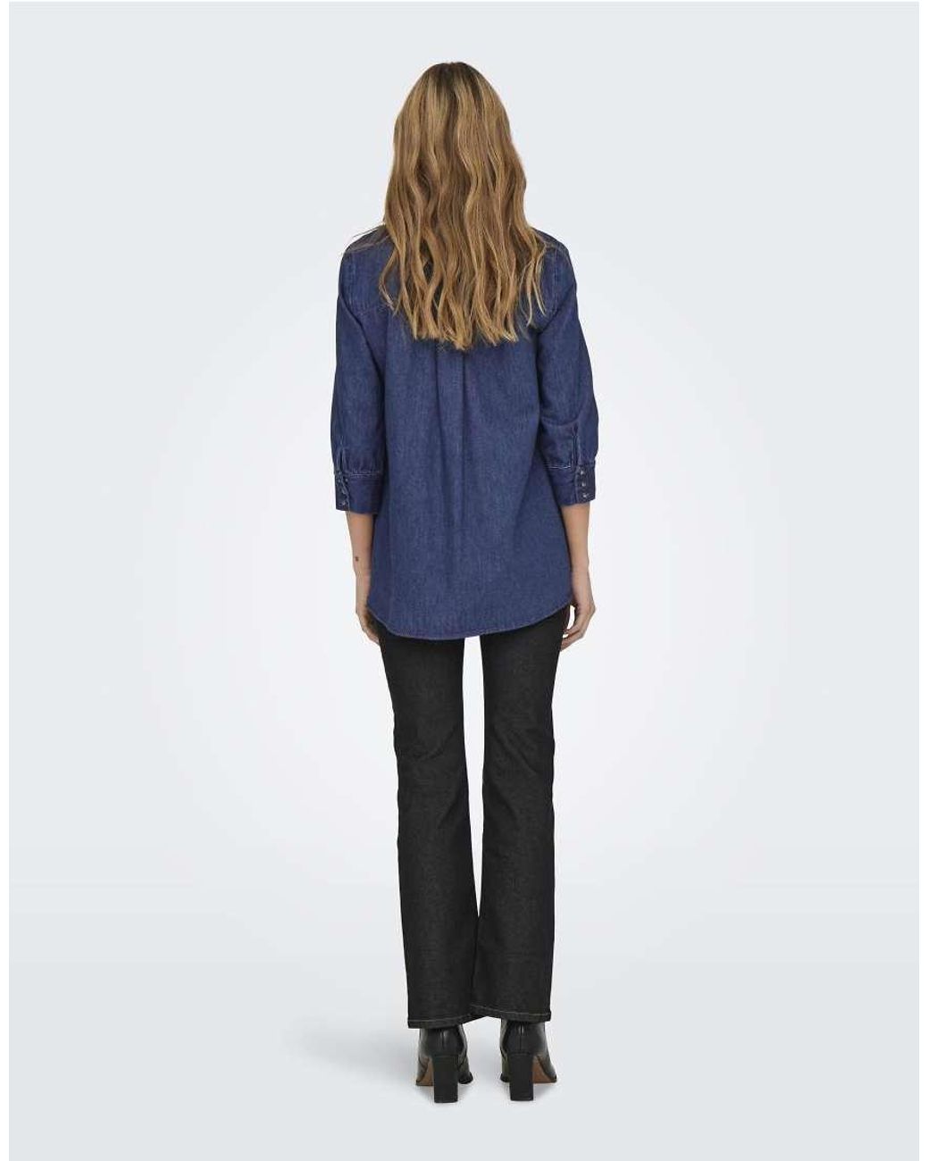 ONLY Blue Denim Shirt