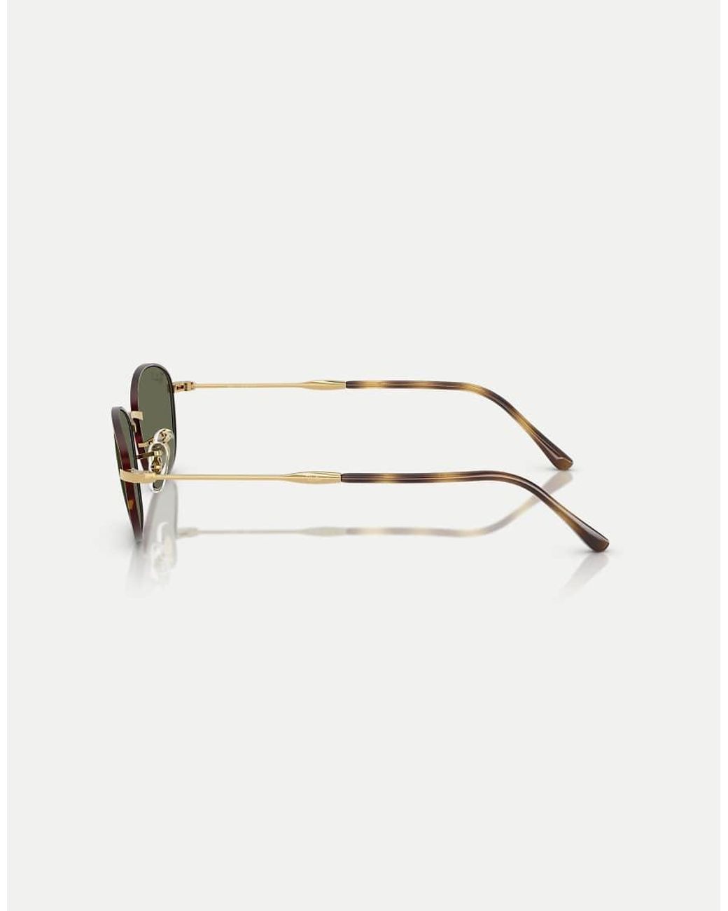 Ray-Ban Brown Irregular Polarised Sunglasses With Lens