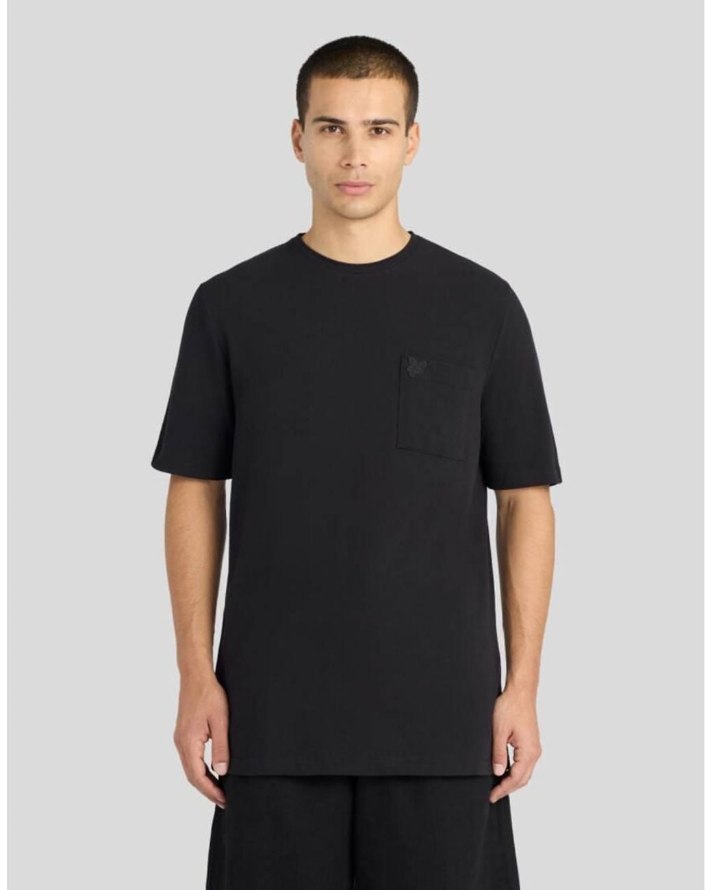 Lyle & Scott Black Ss T-Shirts Pique Interlock T-Shirt for men