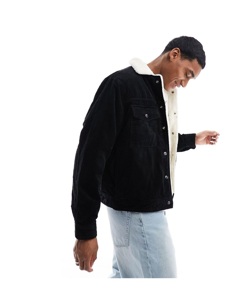 Pull and bear online veste velour cotelé