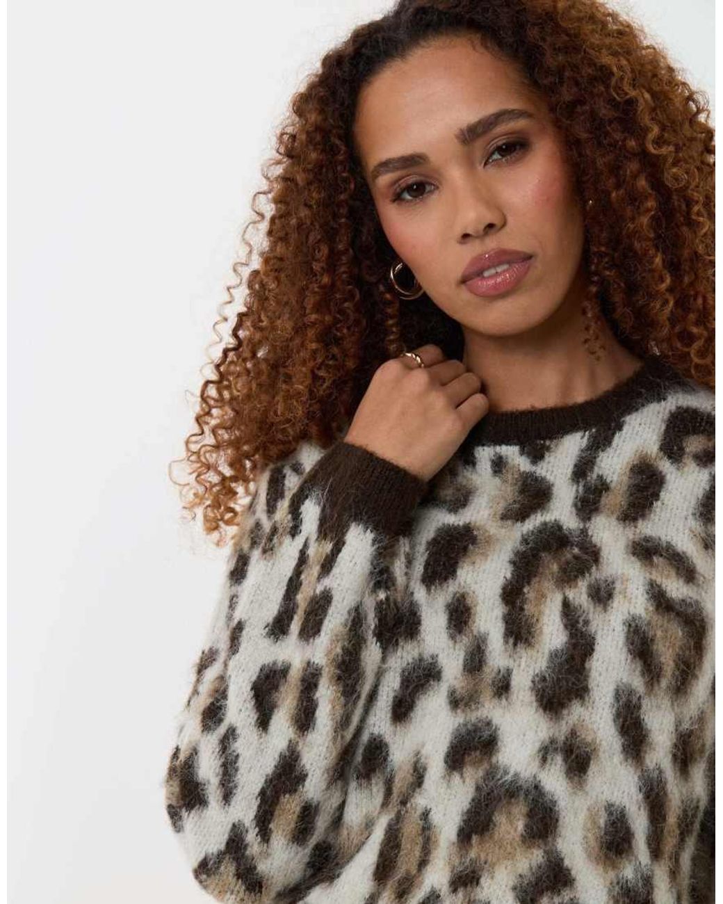 Threadbare Multicolor Brushed Knit Crew Neck Jumper