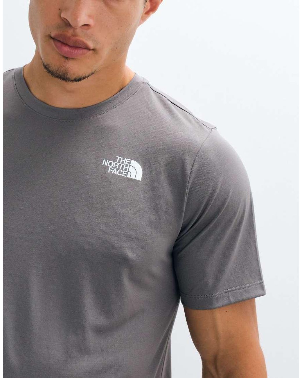 The North Face Gray 24/7 Nse Logo T-shirt for men