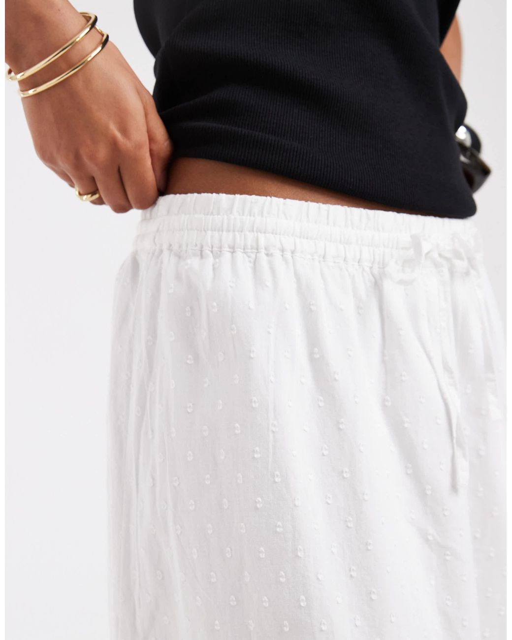 Vero Moda White – boho-maxirock