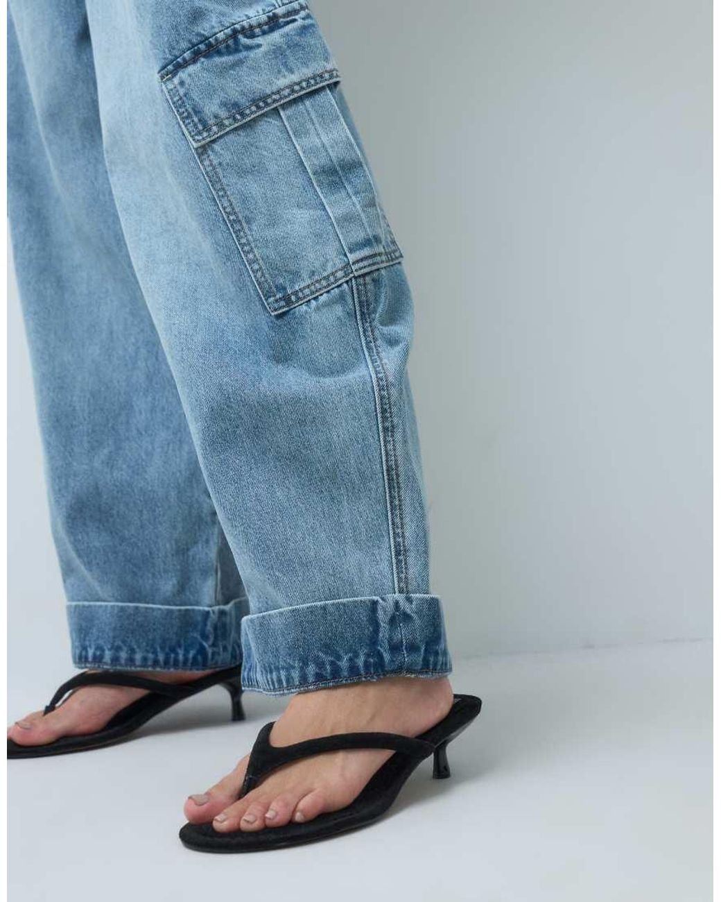 ASOS Blue Utility Cargo Jean