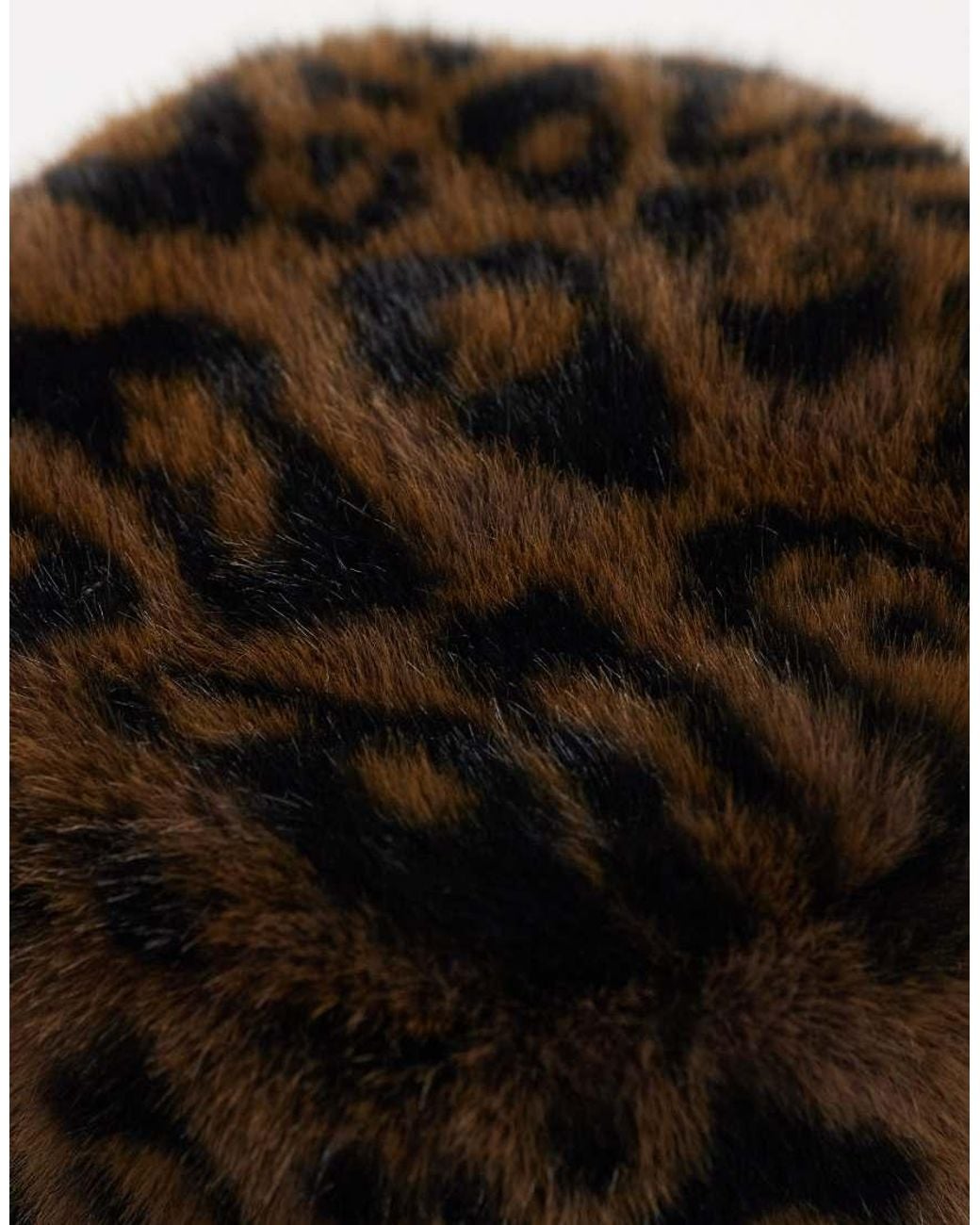 Accessorize Black Faux Fur Bucket Hat