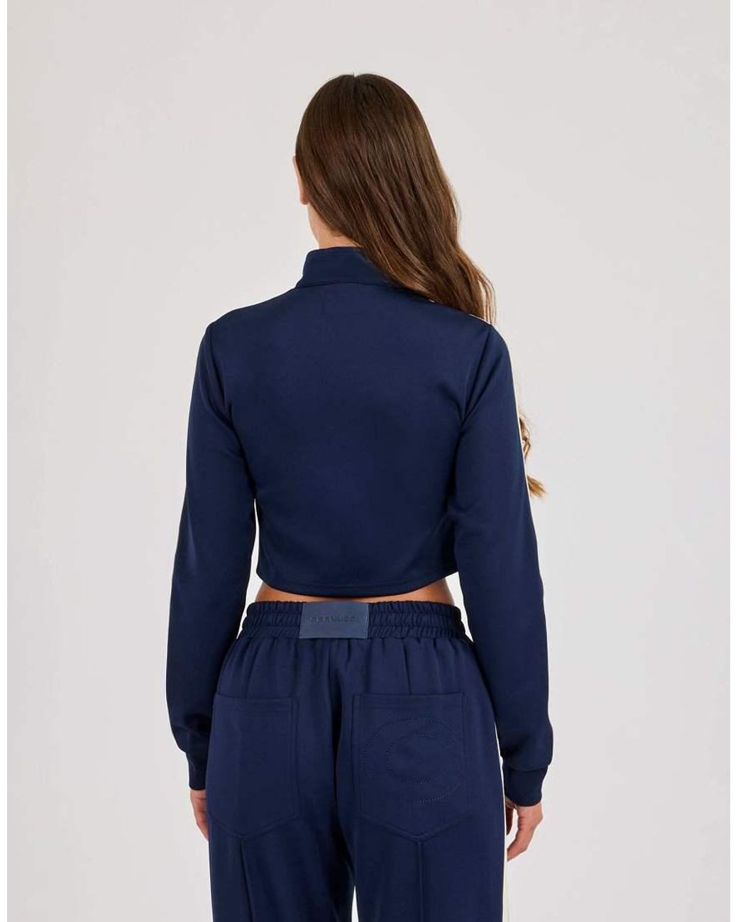 CERNUCCI Blue Fitted Taping Track Top