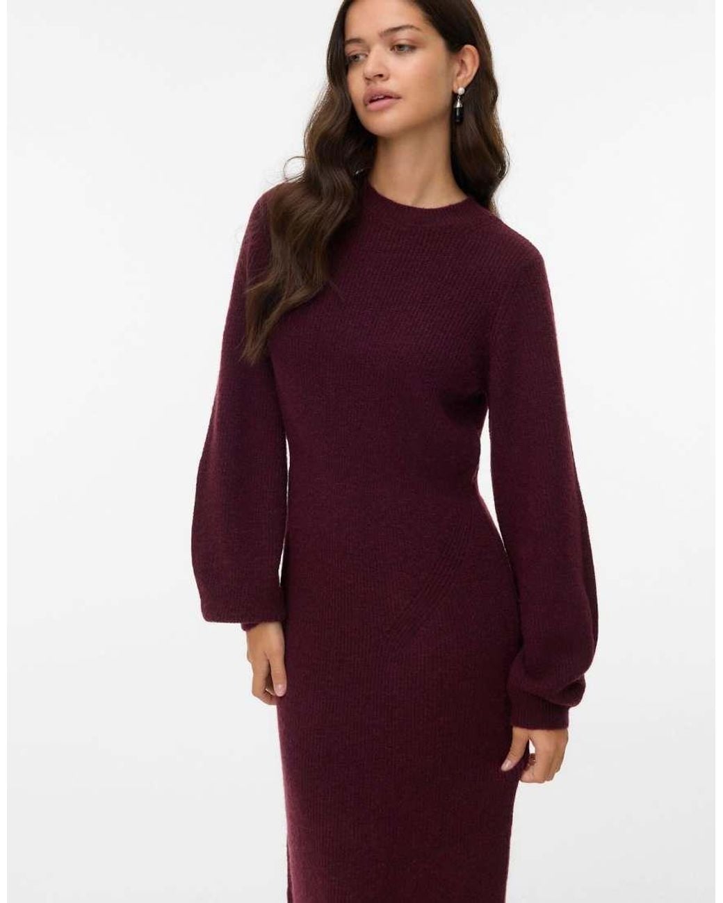 Vero Moda Red Knitted Dress