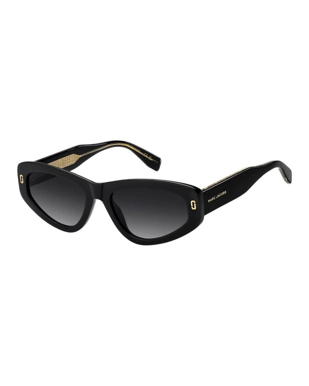 Marc Jacobs Black Marc Jac Sun Cat Eye Sunglasses With Shaded Lenses