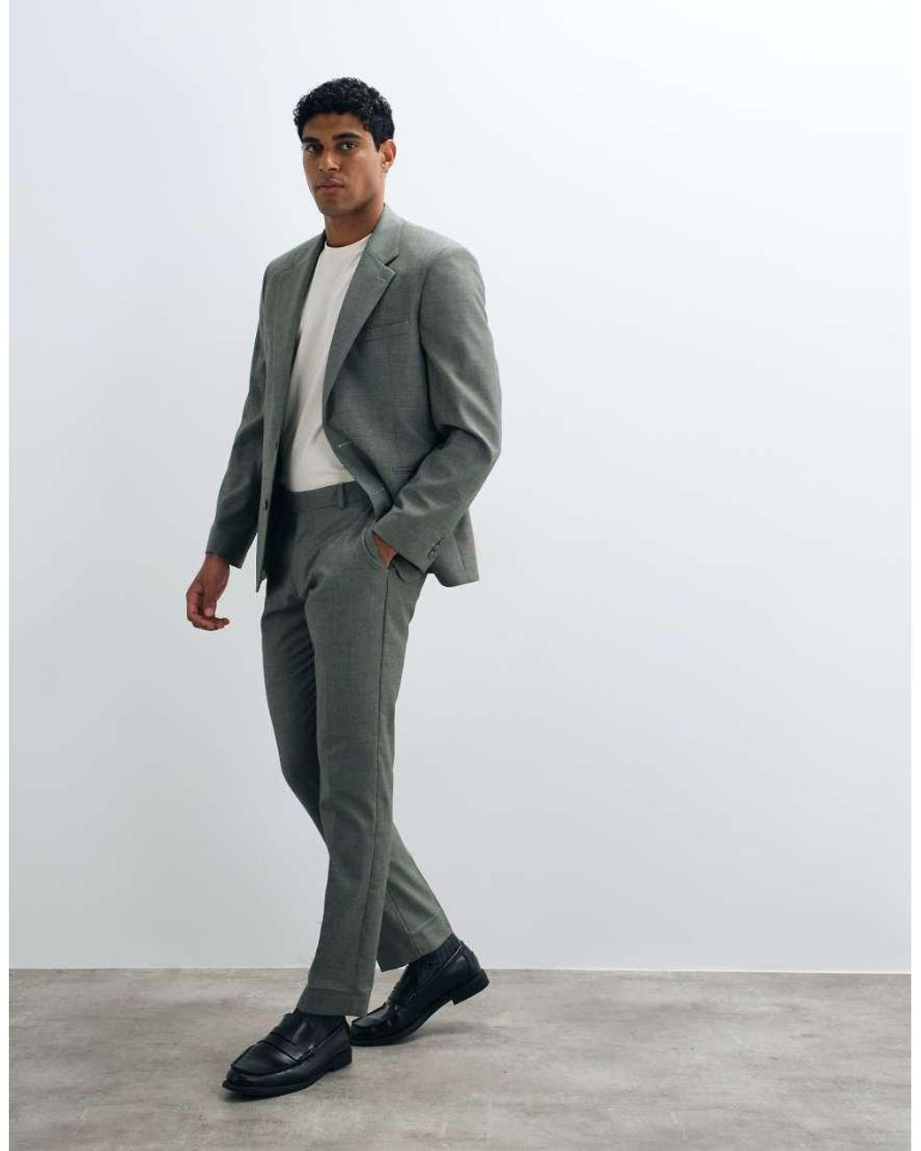 ASOS Green Slim Suit Trousers for men