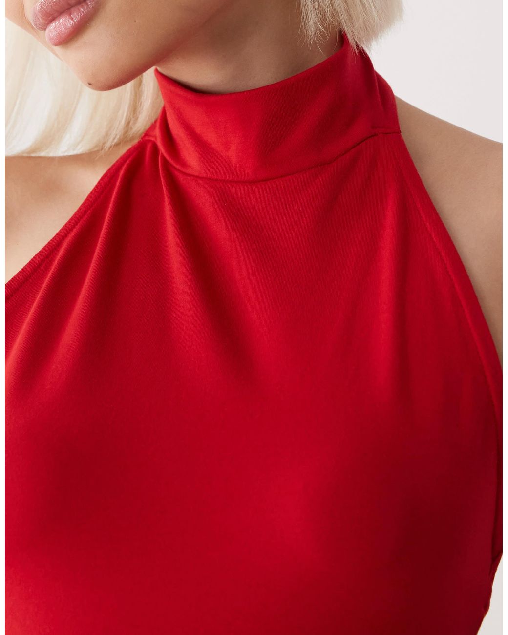 Top dos nu Weekday en coloris Red