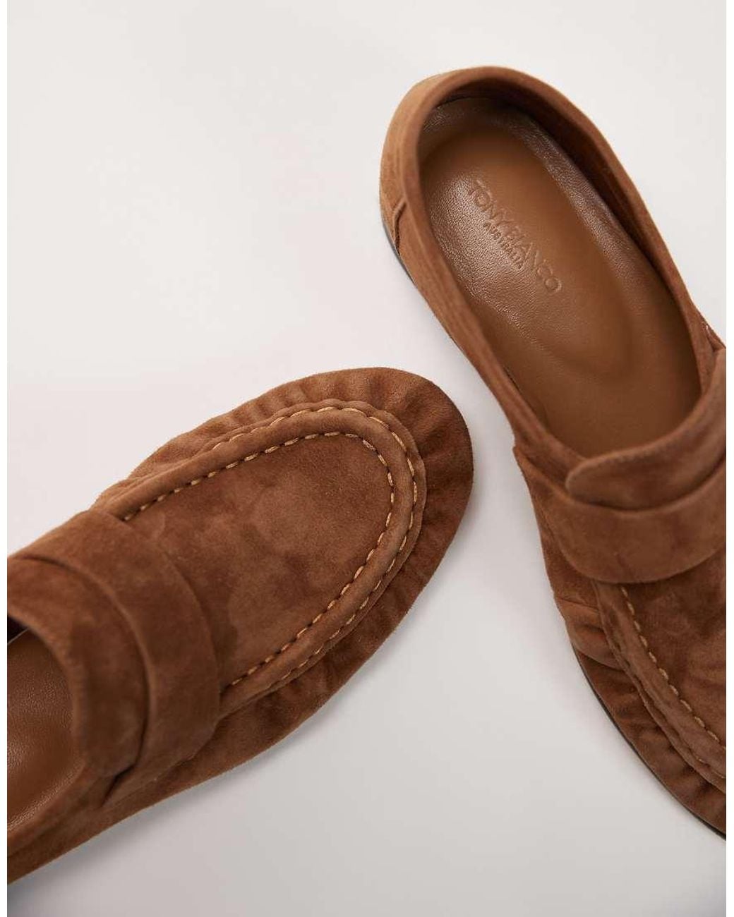 Tony Bianco Brown Gatsby Suede Loafers