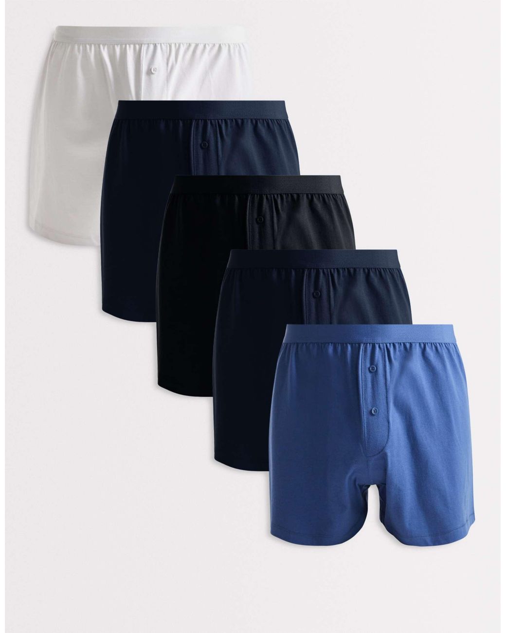 ASOS Blue 5 Pack Boxer for men