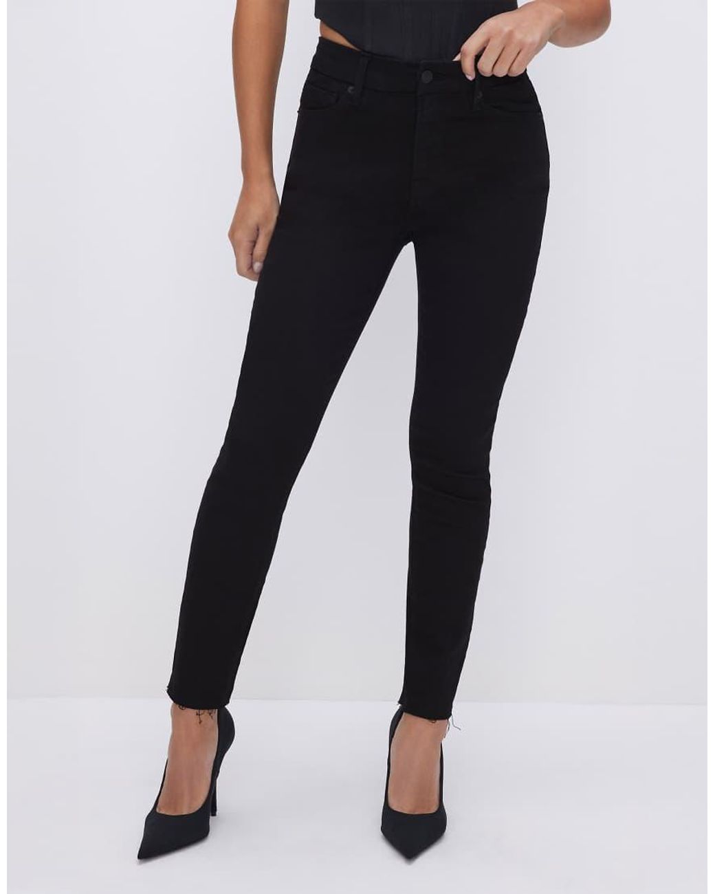 GOOD AMERICAN Blue Petite Good Skinny Jeans