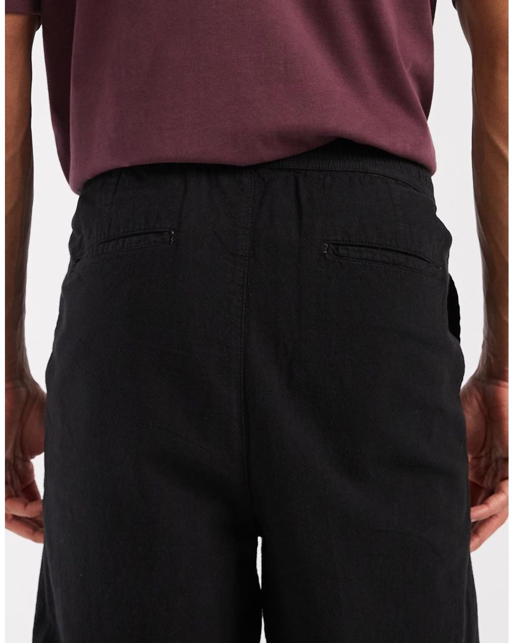 Redefined Rebel Black Dylan Trousers for men