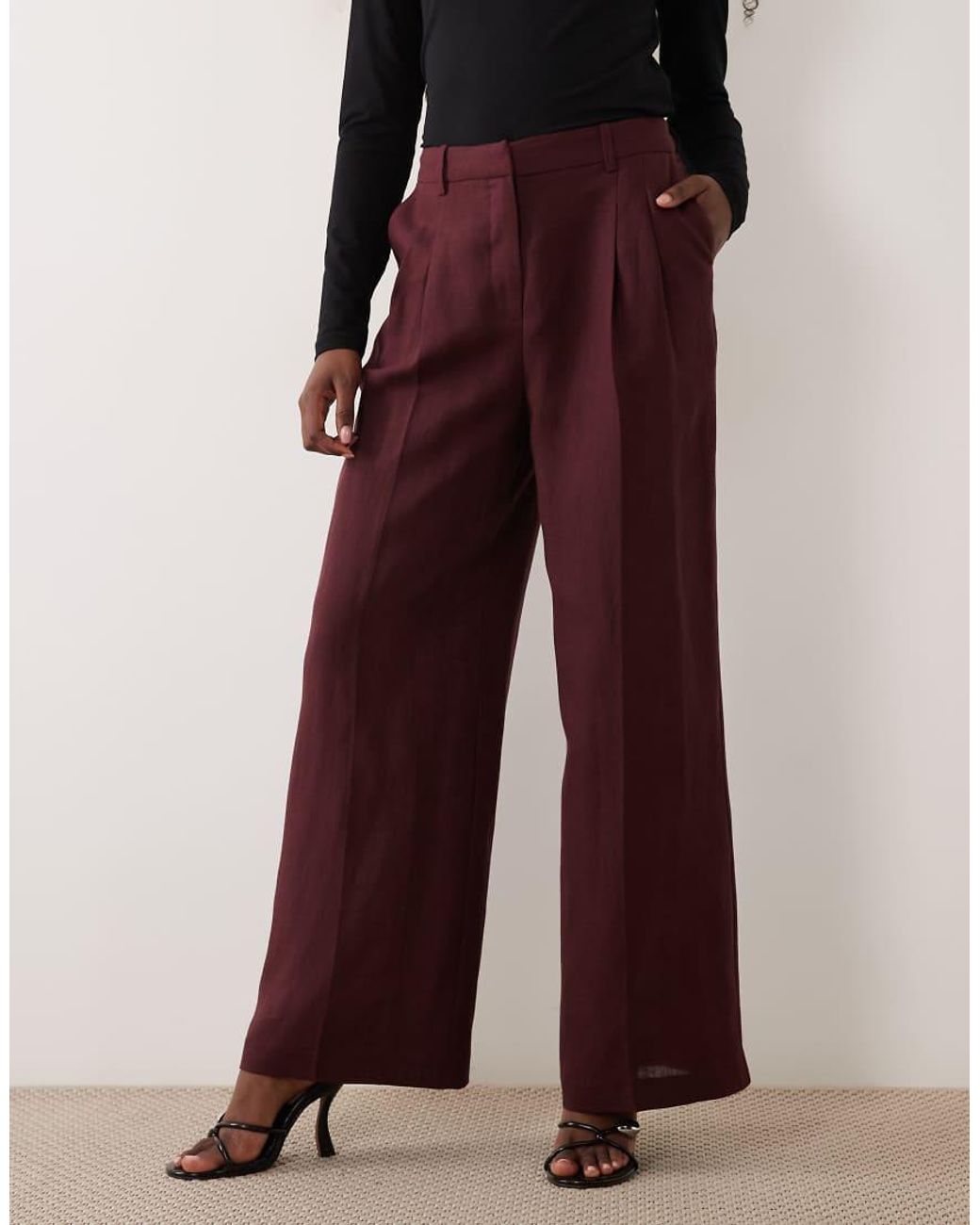 Nobody's Child Tailored Wide Leg Pants