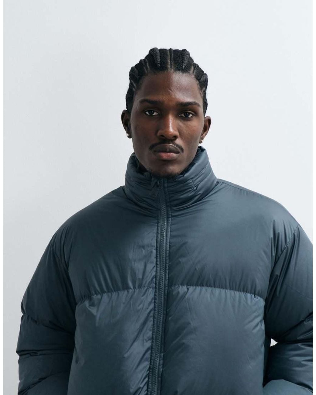Levi's Blue Aurue Short Puffer Jacket for men