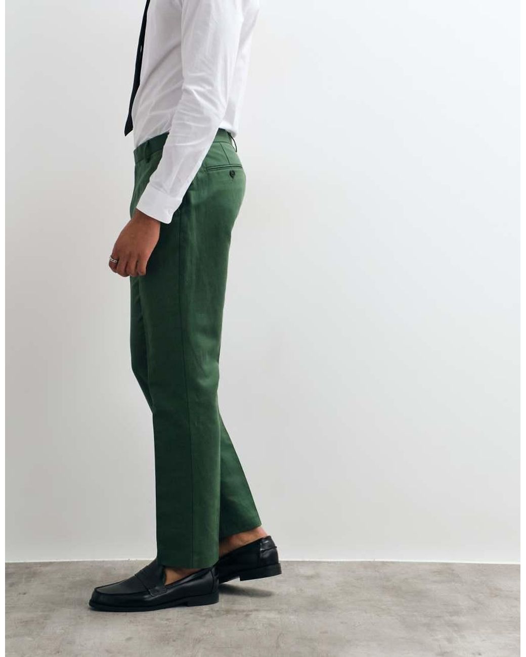ASOS Green Slim Suit Trousers for men