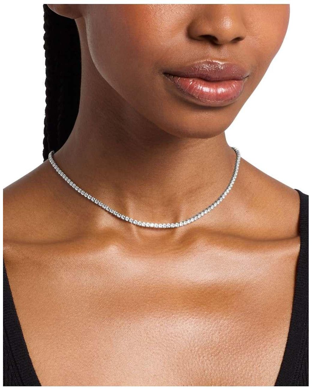 Michael Kors White Tennis Necklace
