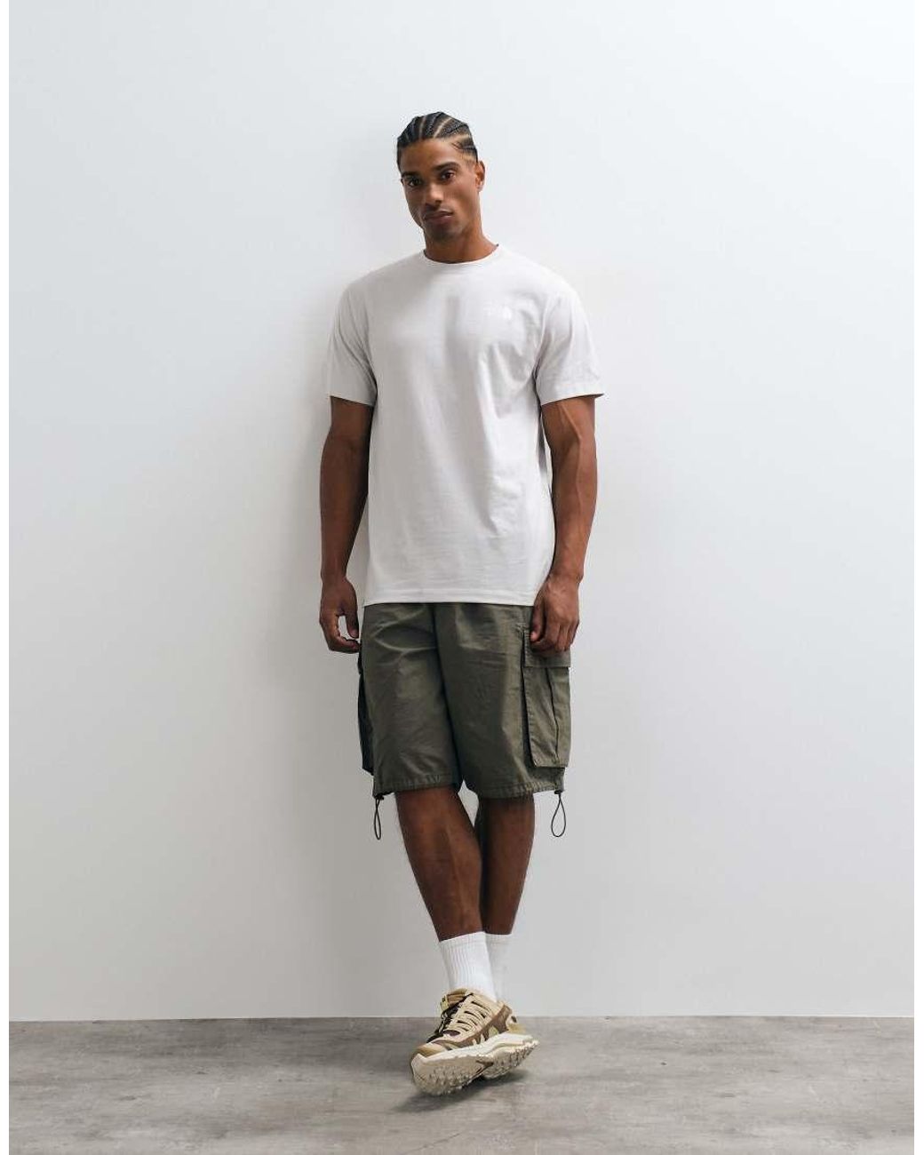 The North Face White Evolution Box Nse Short Sleeve T-Shirt for men