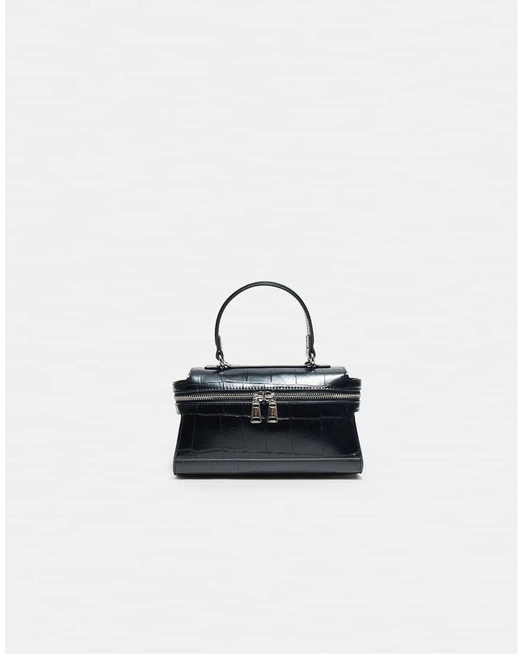Stradivarius Blue Mini Coconut-Effect Crossbody Bag