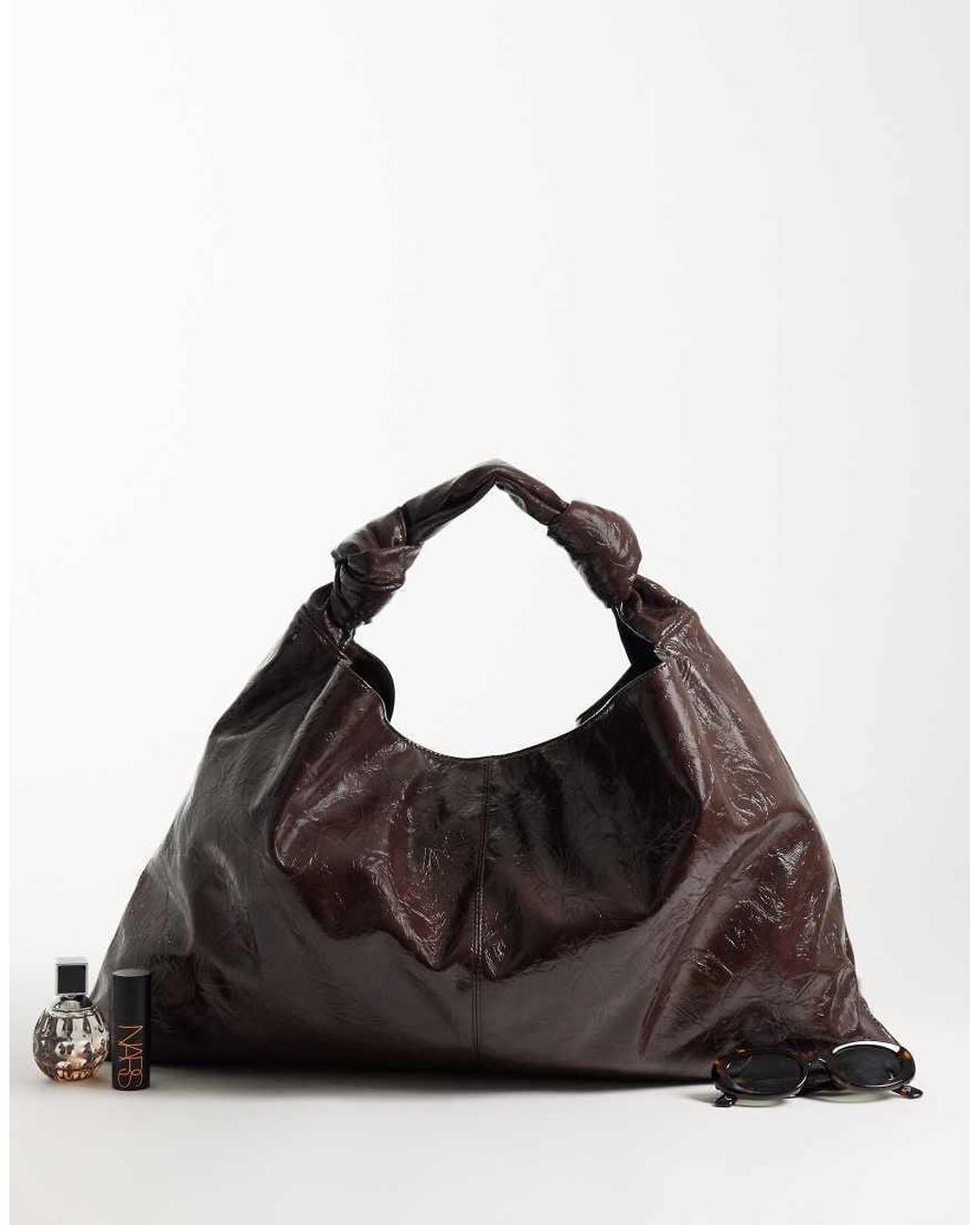 ASOS Black Textured Slouchy Jumbo Tote Bag