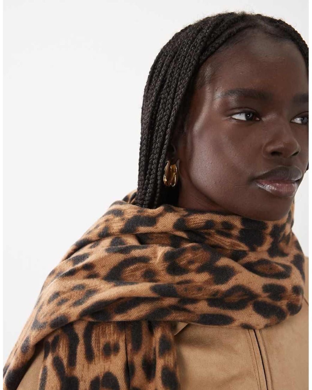 Mango Brown Knitted Scarf
