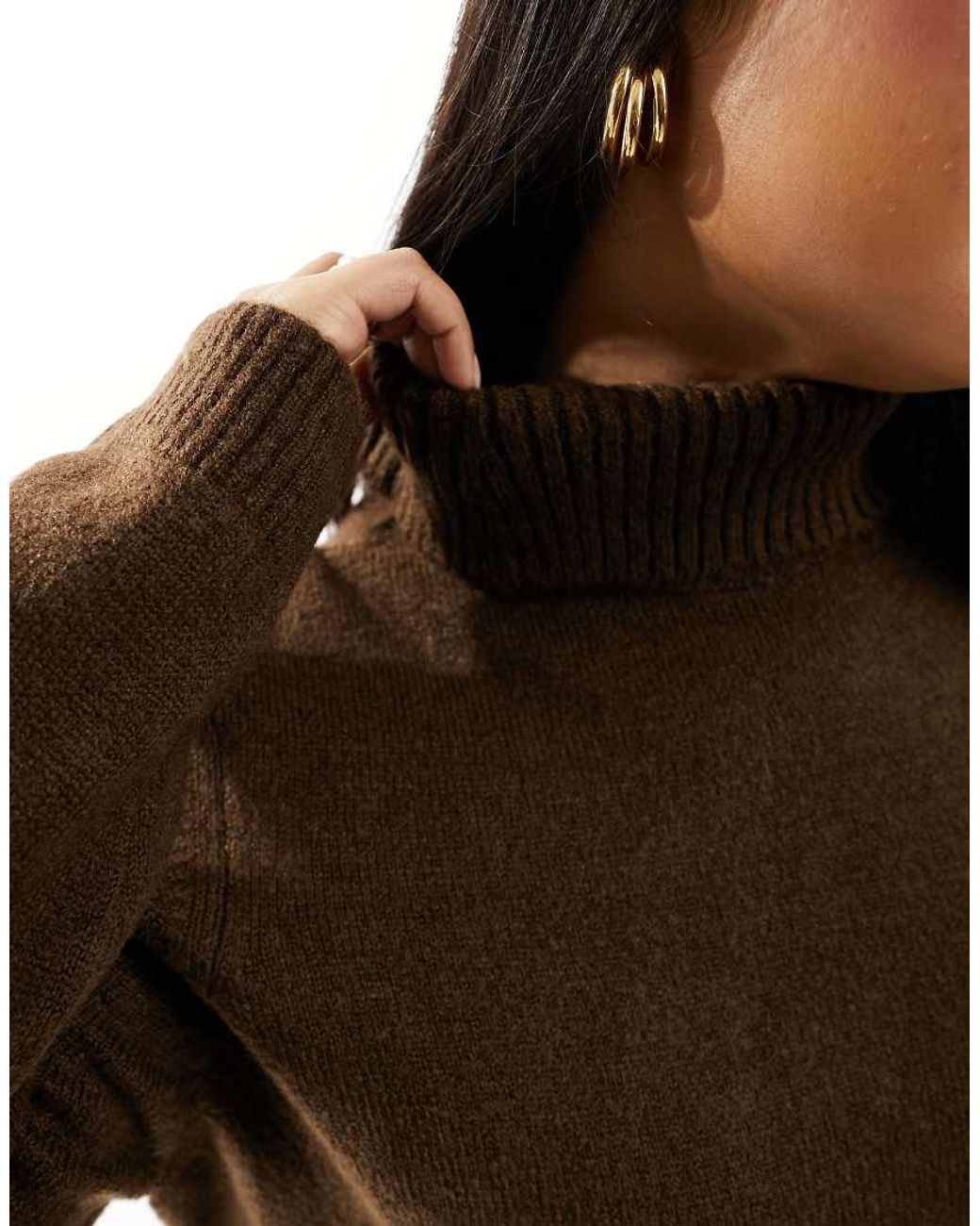 ONLY Black Roll Neck Knitted Dress