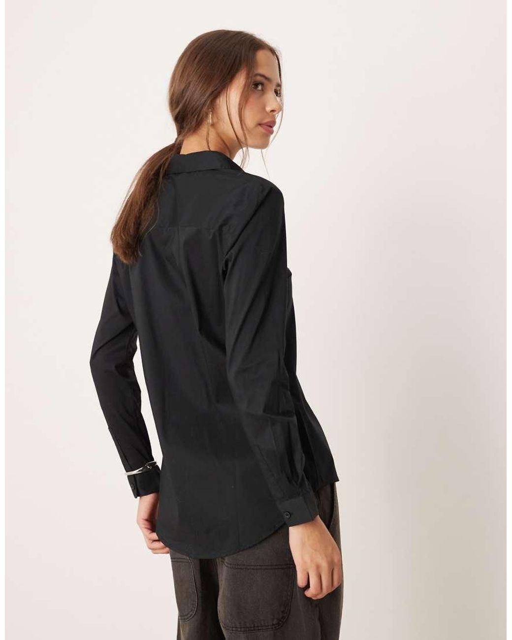 Jdy Black Oversized Shirt