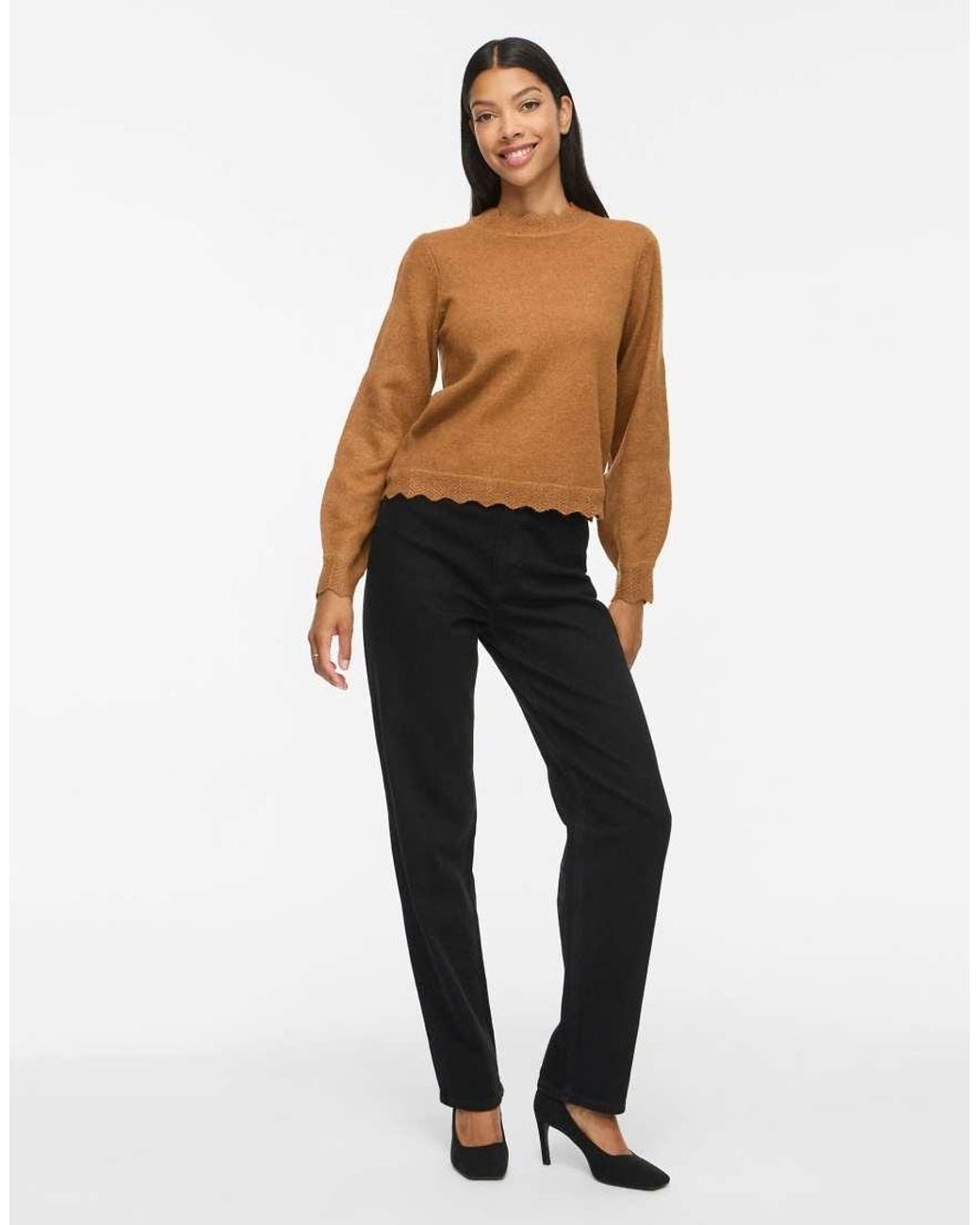 Vila Black Knitted Pullover