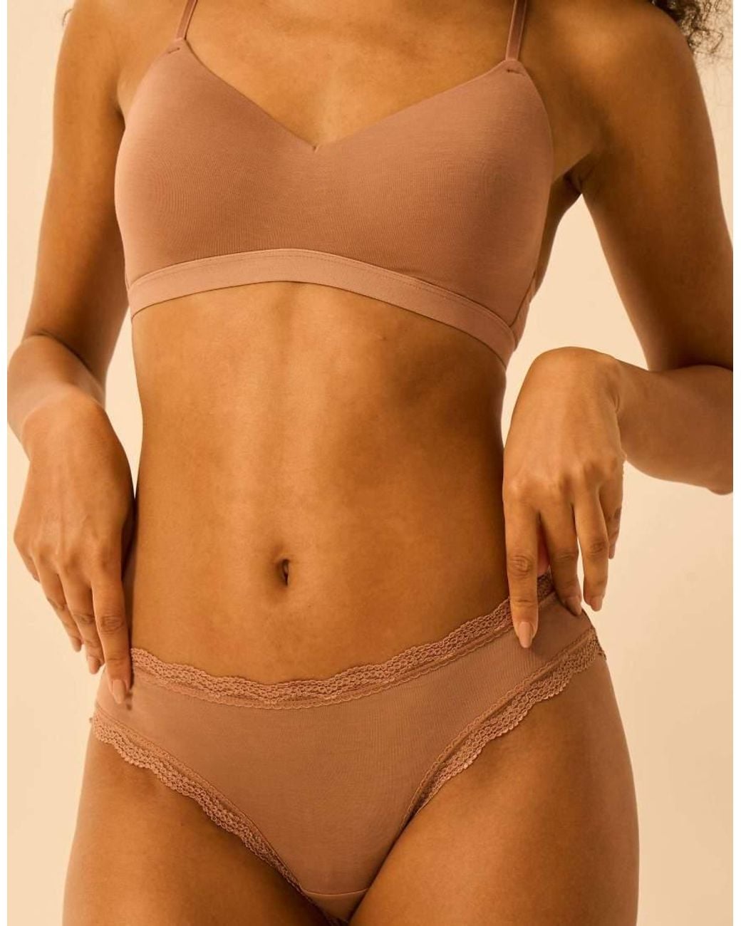 Stripe & Stare Brown Smooth Sculpt Padded Bra