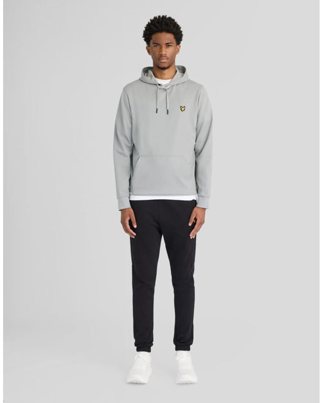Lyle & Scott Gray Sports Lightweight Hoodie for men