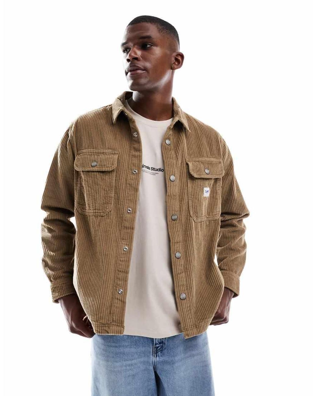 Lee Jeans Natural Workwear Cord Overshirt for men