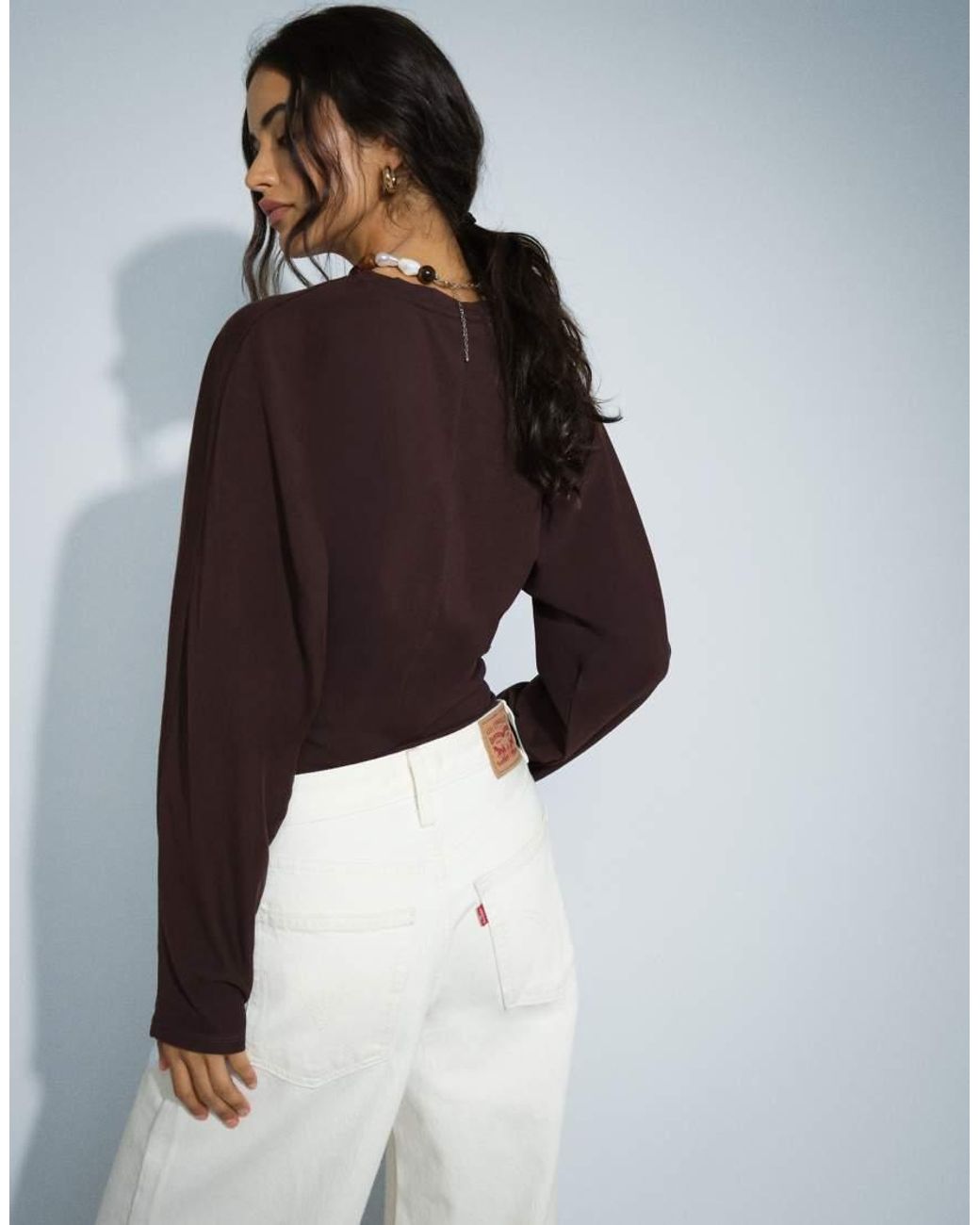 Cotton On Black Blair Batwing Long Sleeve Top