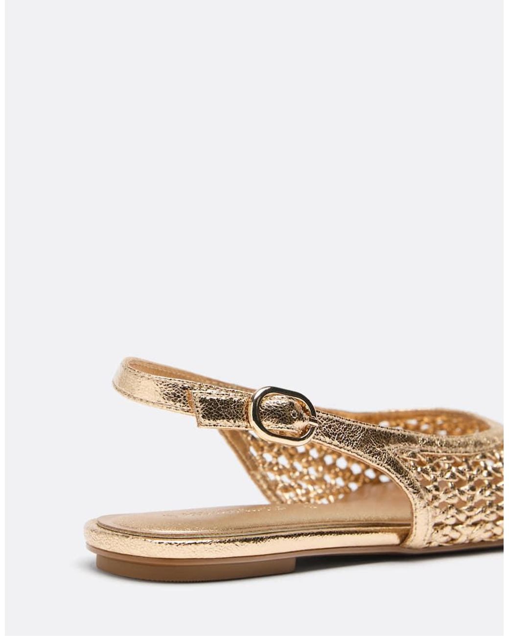 Stradivarius White Braided Espadrille Flats