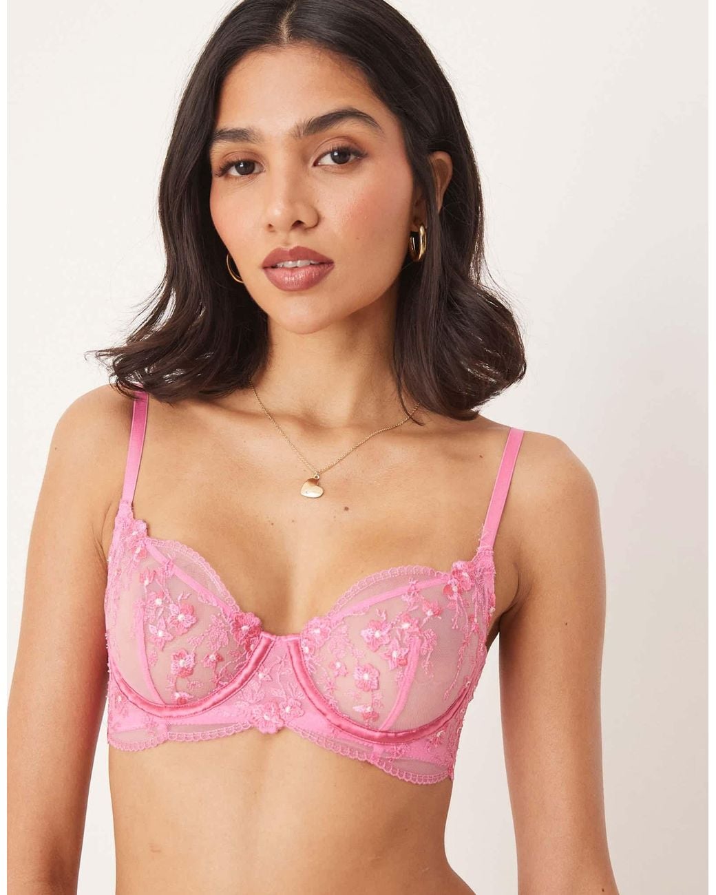 KAT THE LABEL Brown Sofia Underwire Bra