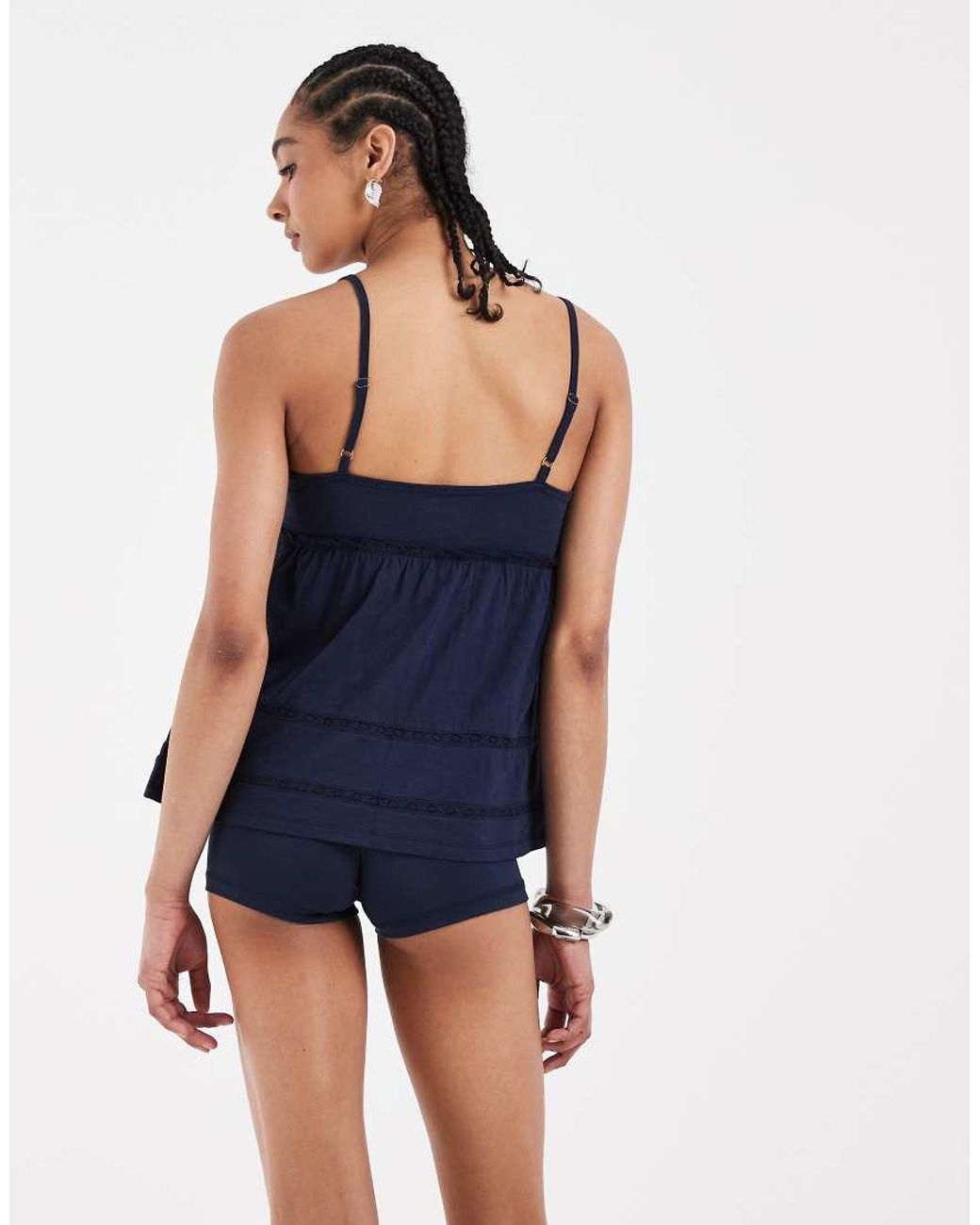 Hollister Blue Basic Micro Shorts