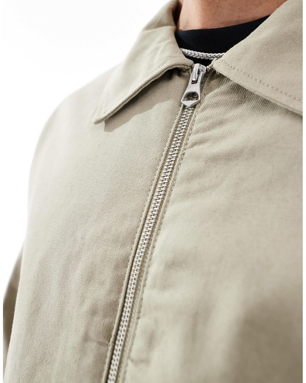 Jack & Jones Natural Oversized Harrington Jacket for men