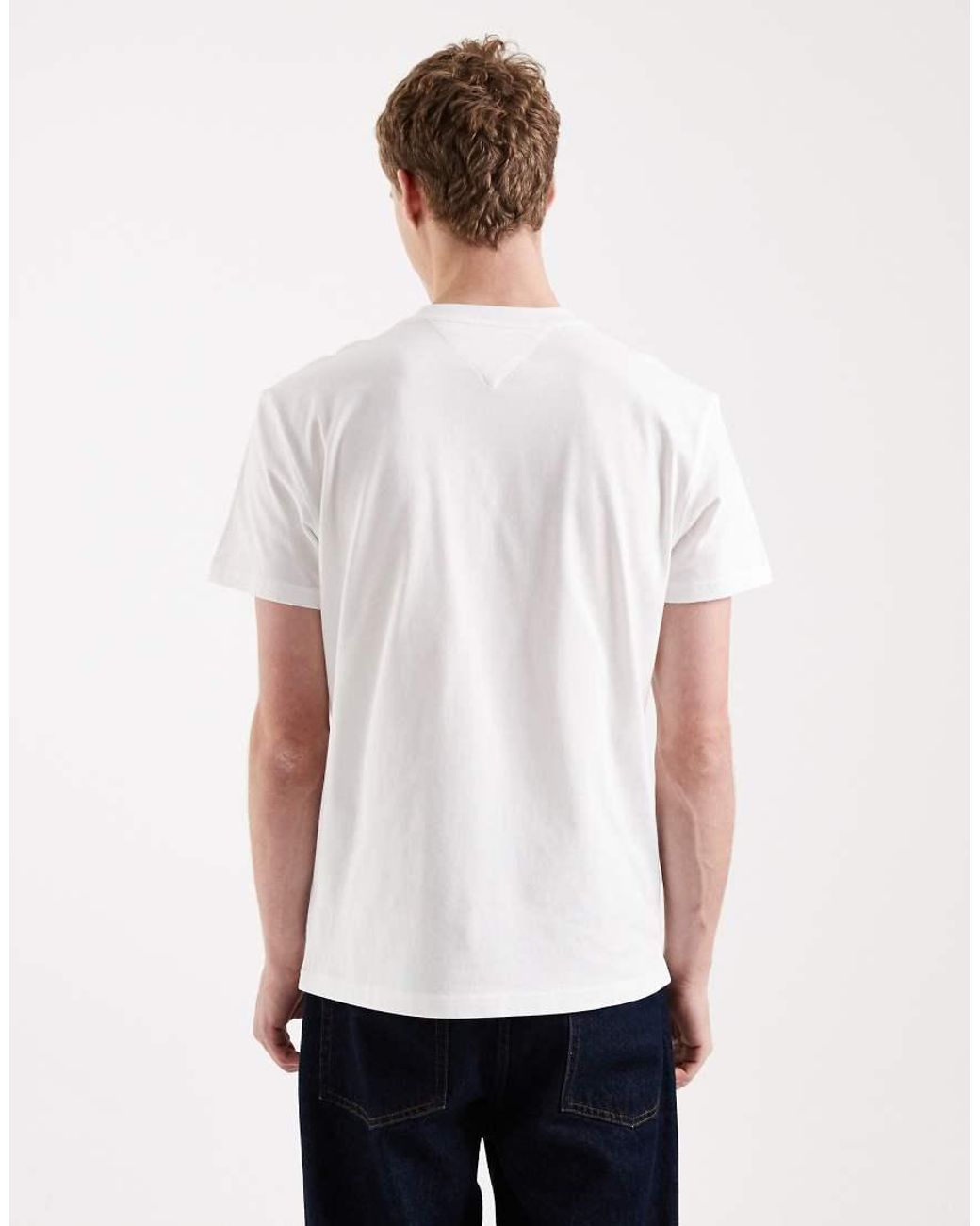 Tommy Hilfiger White Gym Logo T-shirt for men