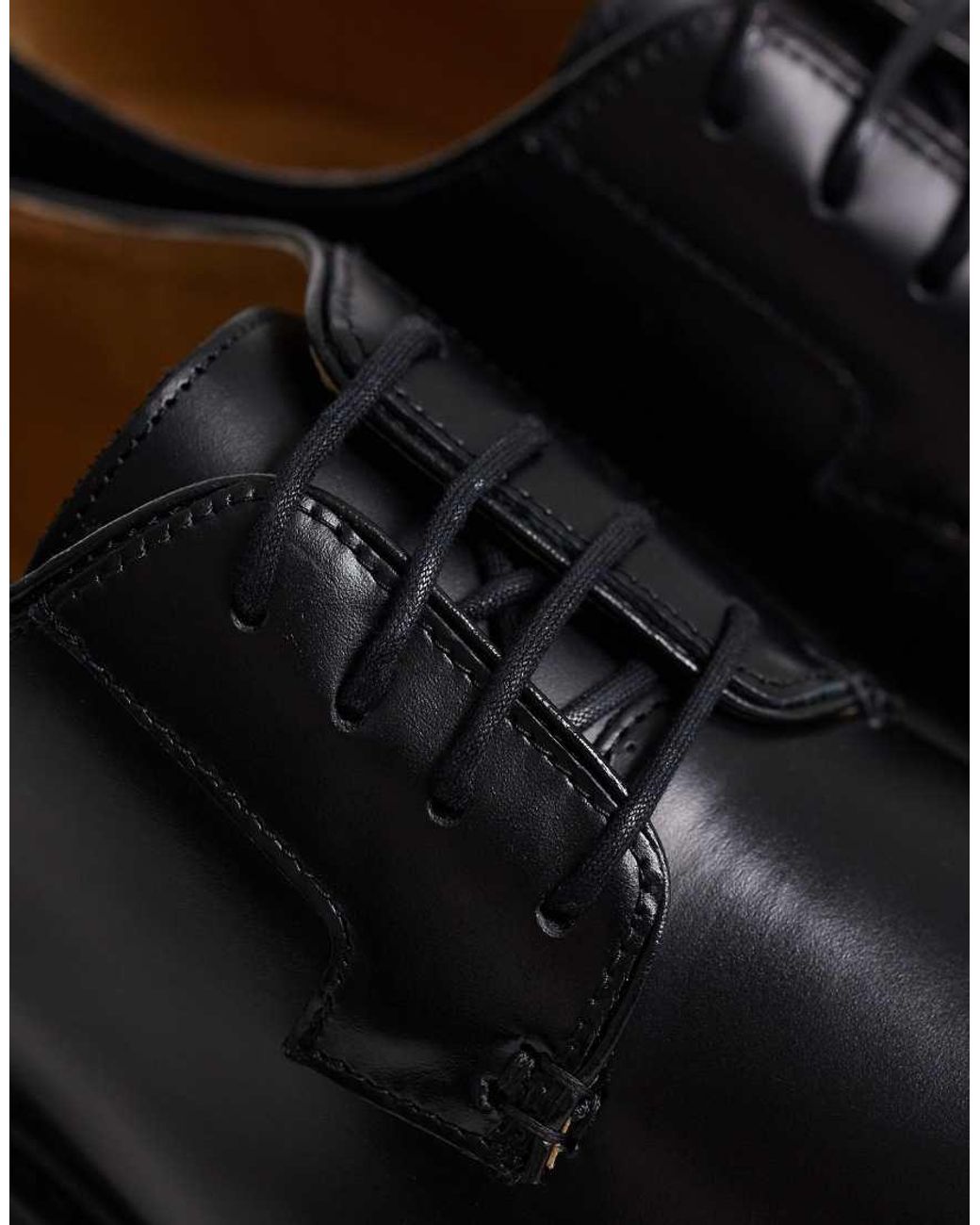 Mango Black 100% Leather Classic Brogue for men