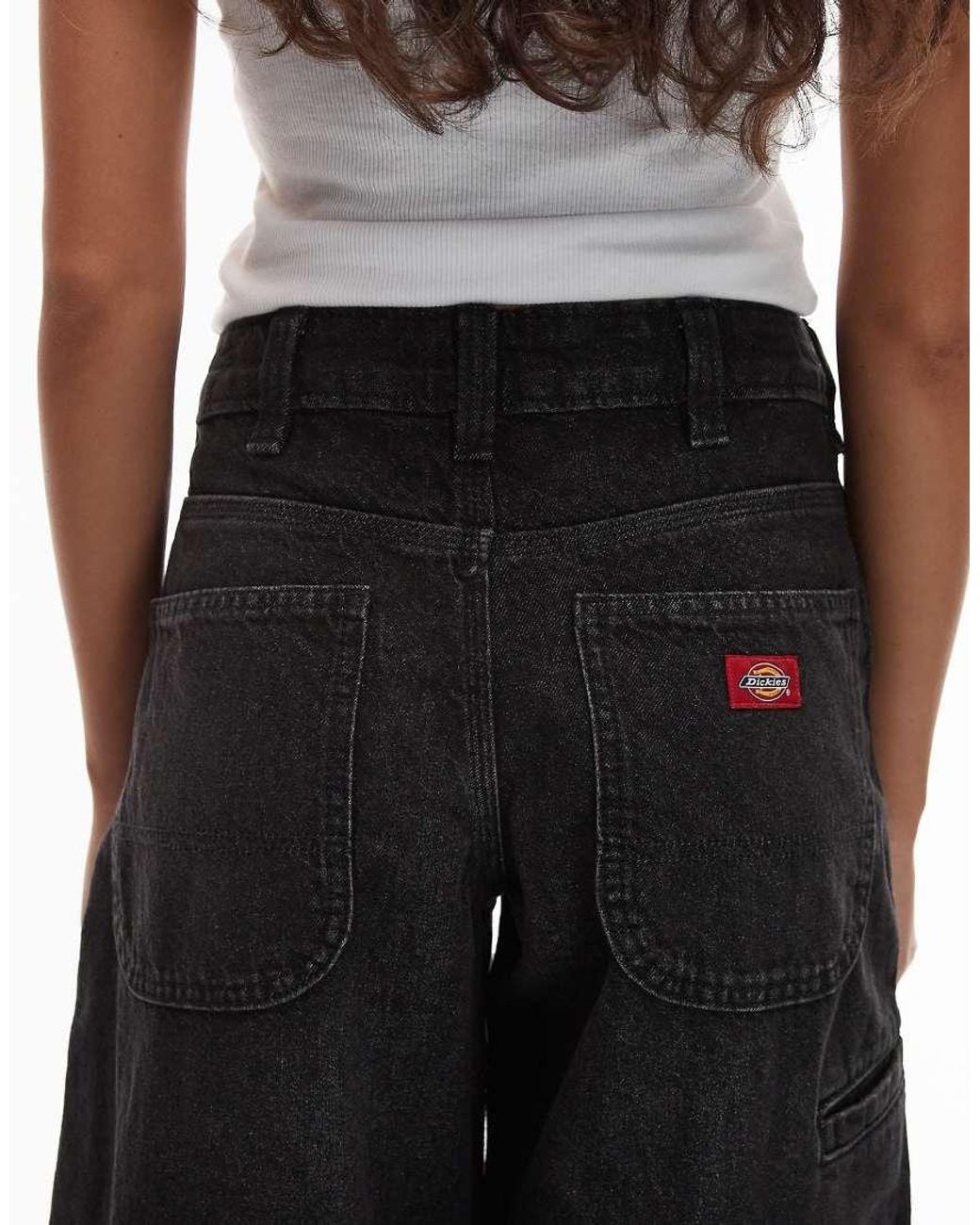 Dickies Black Loose Tapered Work Jeans
