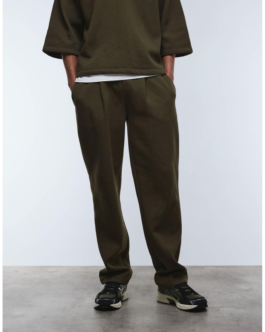 ASOS Green Straight Leg Trackies for men