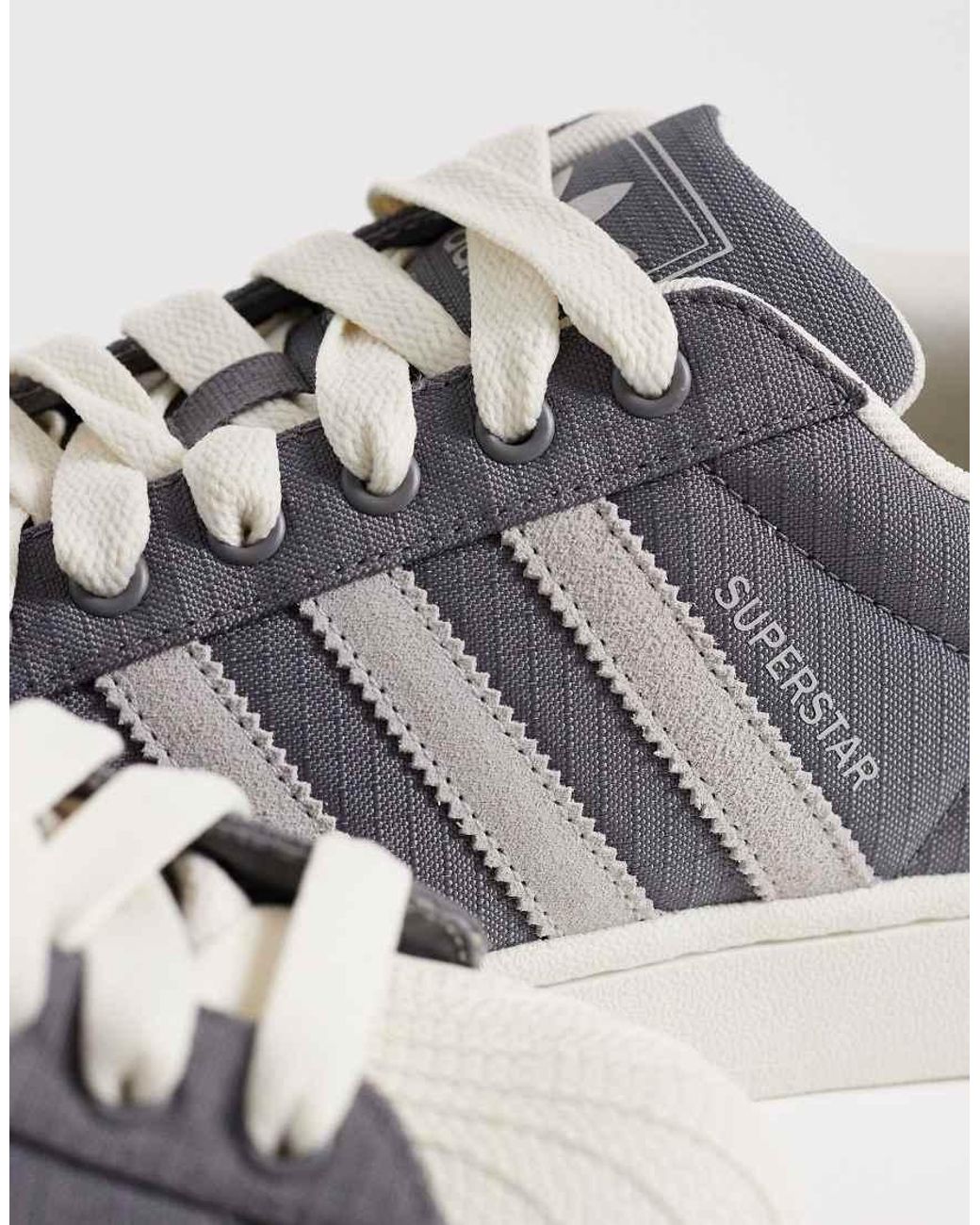 Adidas Originals Gray Superstar Ii Trainers