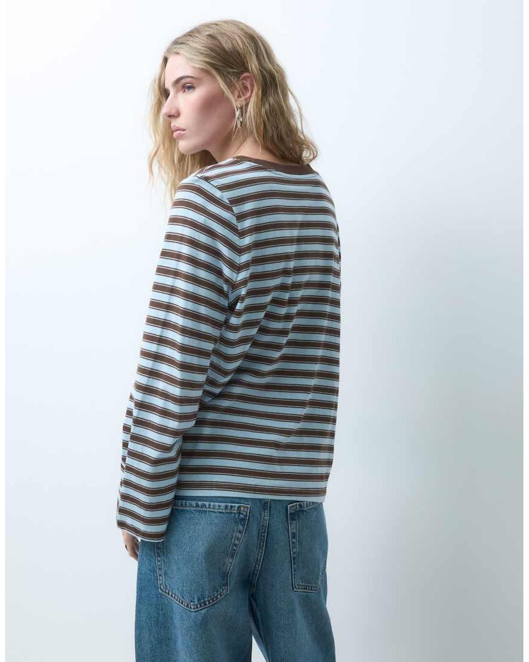 ONLY Blue Wide Sleeve Top