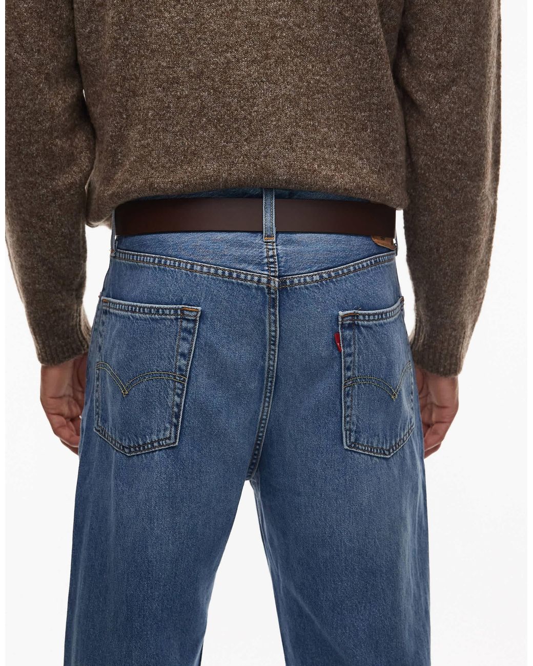 Paul smith - ceinture à boucle avec surpiqûres - marron Paul Smith pour homme en coloris Blue