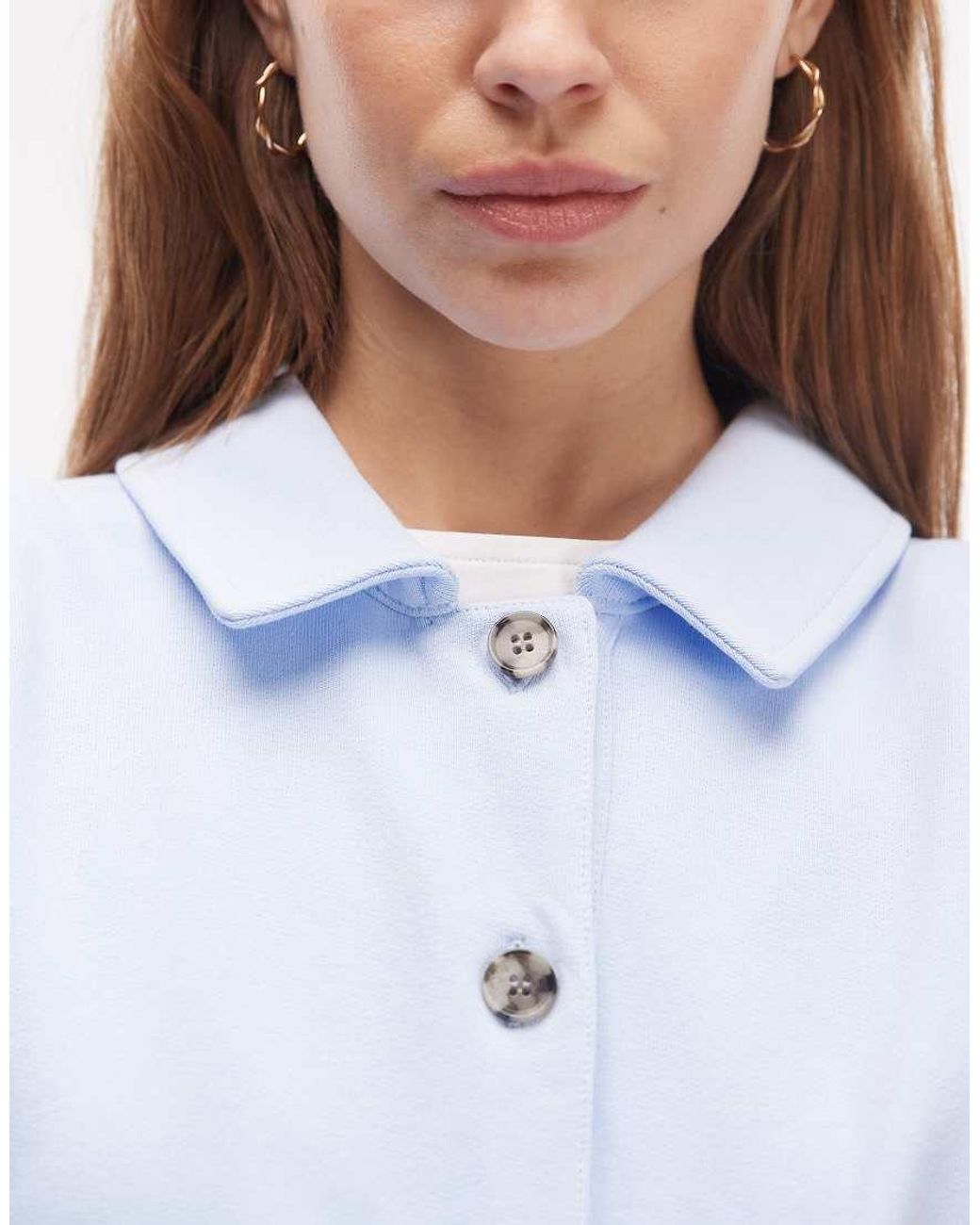 ARKET Blue Pure Cotton Long Sleeve Rugby Polo