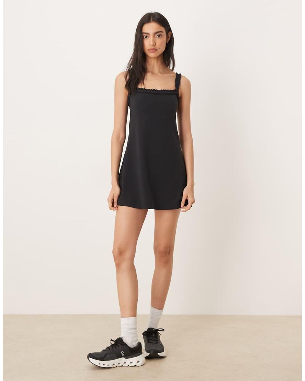 Abercrombie & Fitch Black Ypb Workout Dress With Built