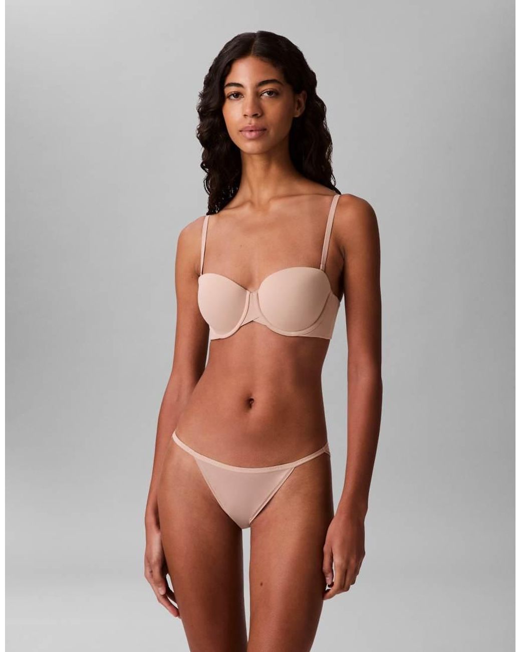 Calvin Klein Brown Perfectly Fit Strapless Bra
