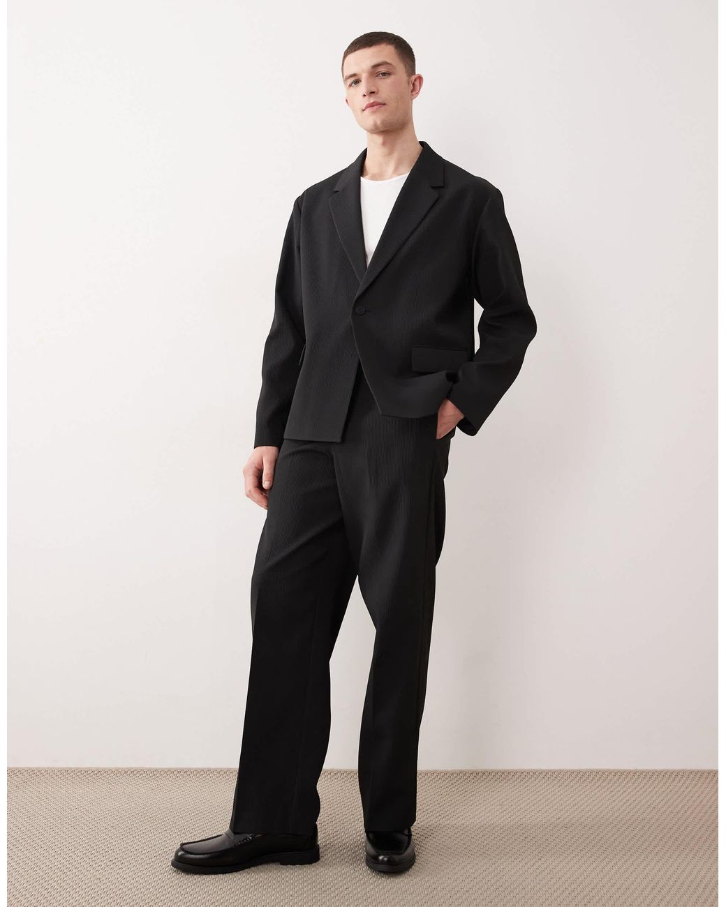 Veste ASOS pour homme en coloris Black