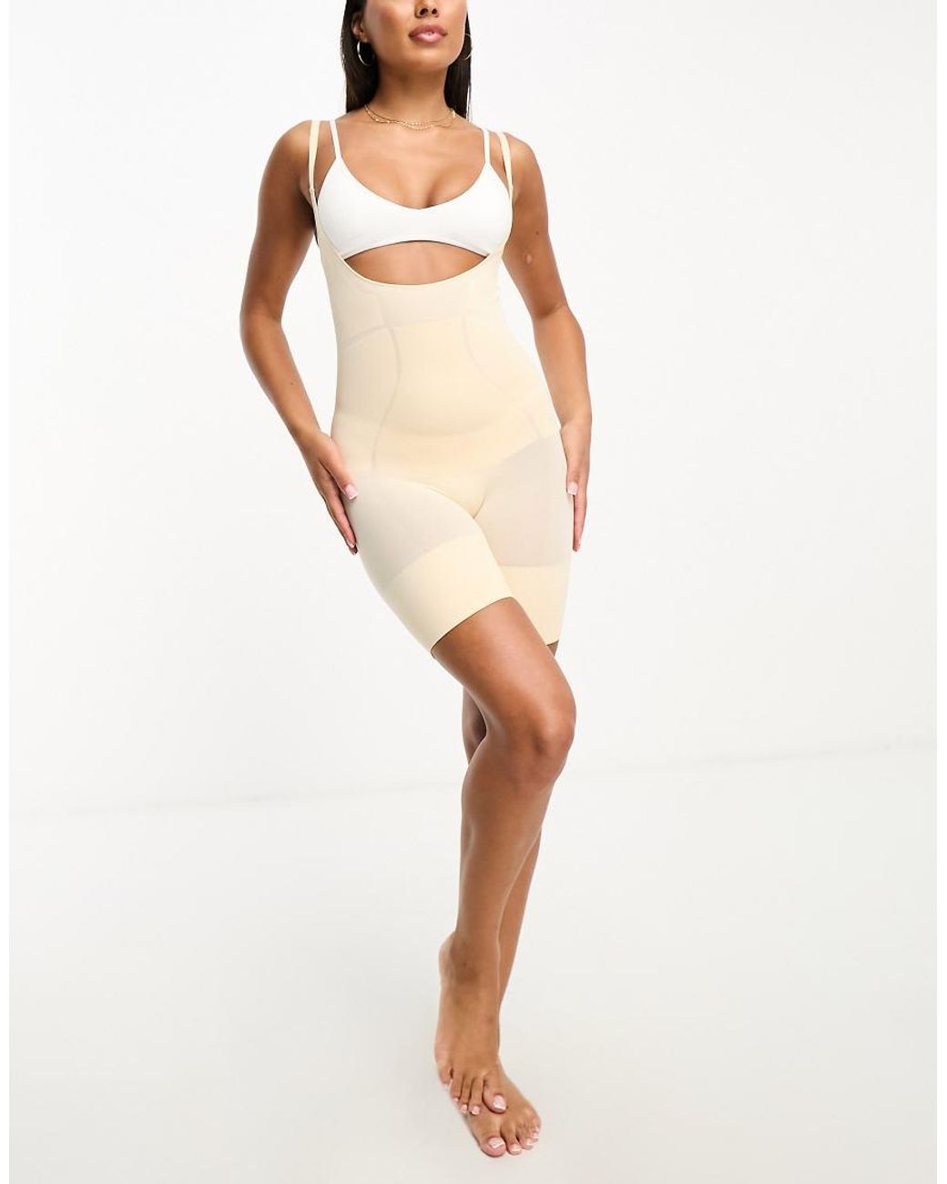 DORINA Natural Absolute Sculpt High Control Open Bust Shaping Bodysuit With Shorts